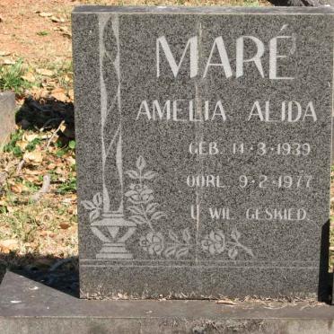 MARÉ Amelia Alida 1939-1977