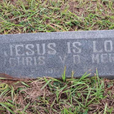 MERWE Chris, van der 1958-1991