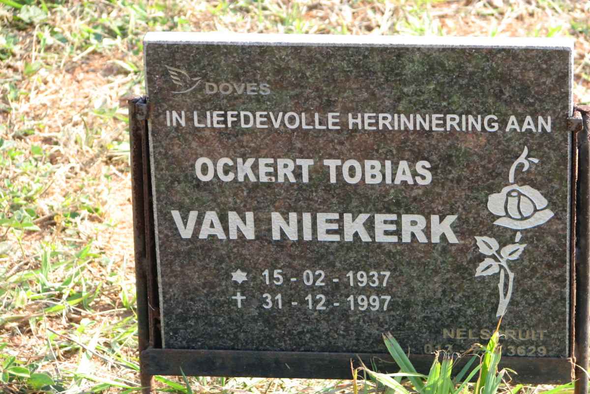 NIEKERK Ockert Tobias, van 1937-1997