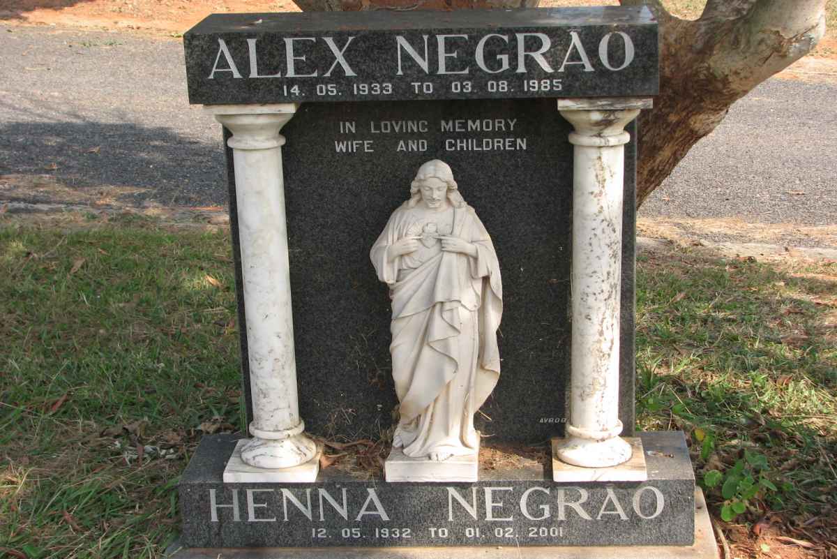 NEGRAO Alex 1933-1985 &amp; Henna 1932-2001