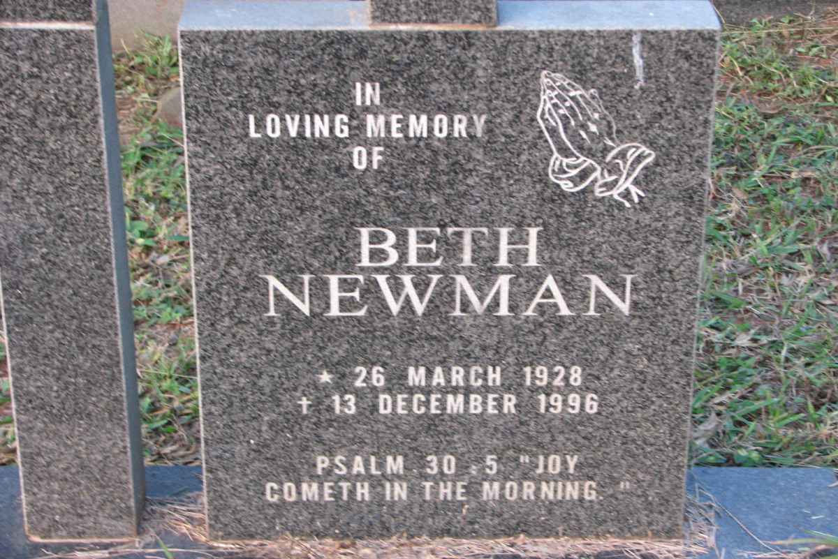 NEWMAN Beth 1928-1996