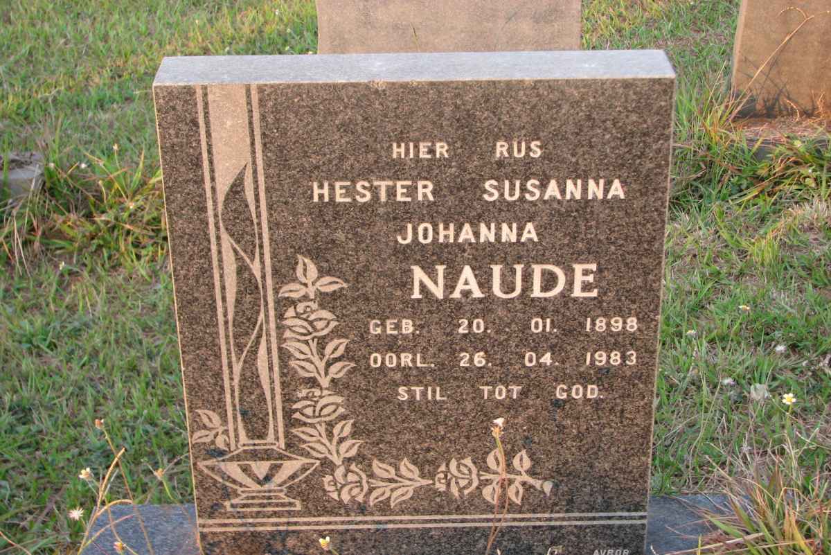 NAUDE Hester Susanna Johanna 1898-1983