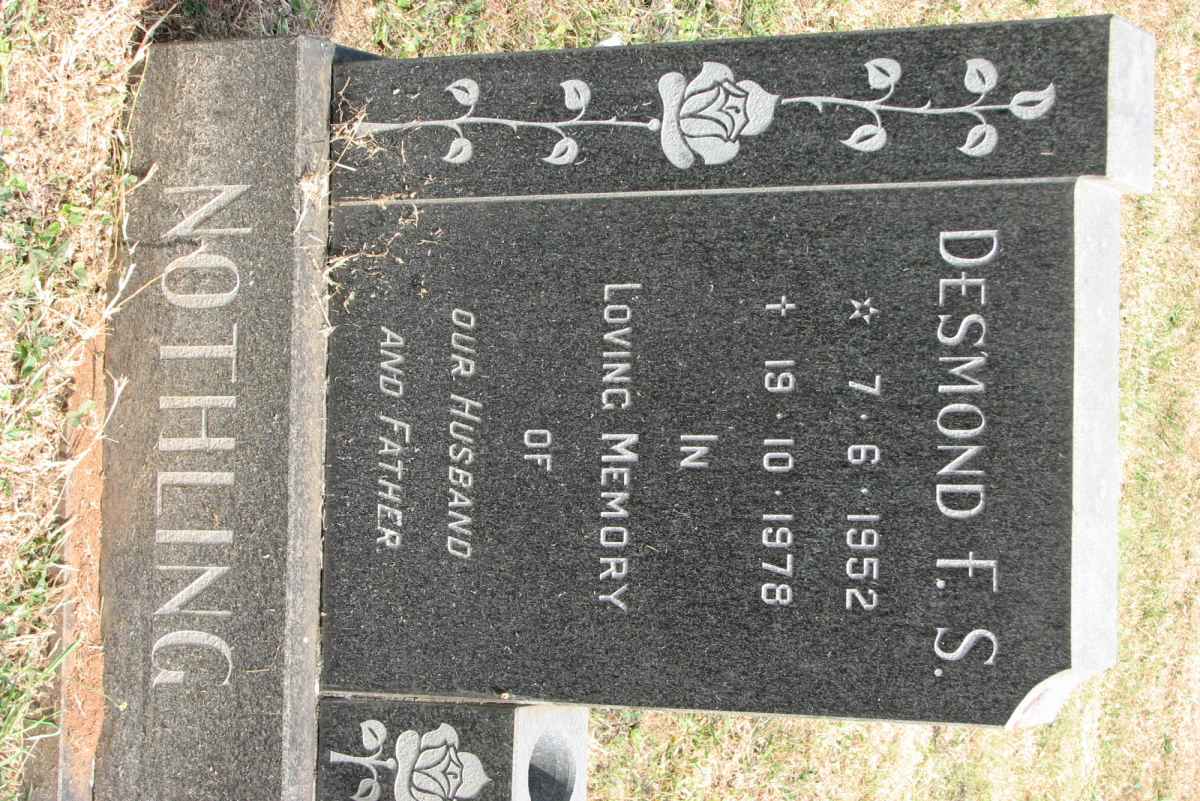 NOTHLING Desmond F.S. 1952-1978