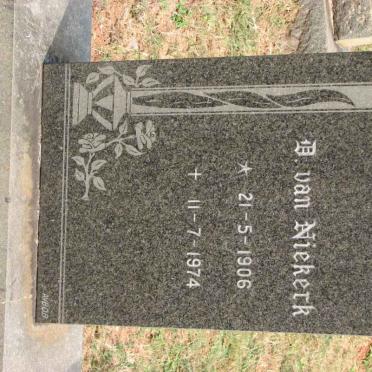 NIEKERK D., van 1906-1974