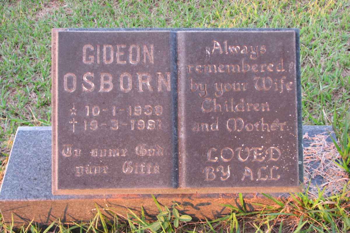 OSBORN Gideon 1939-1981