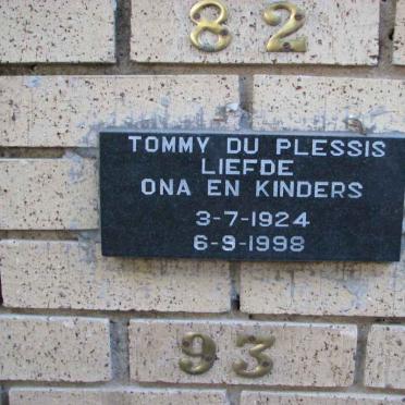 PLESSIS Tommy, du 1924-1998