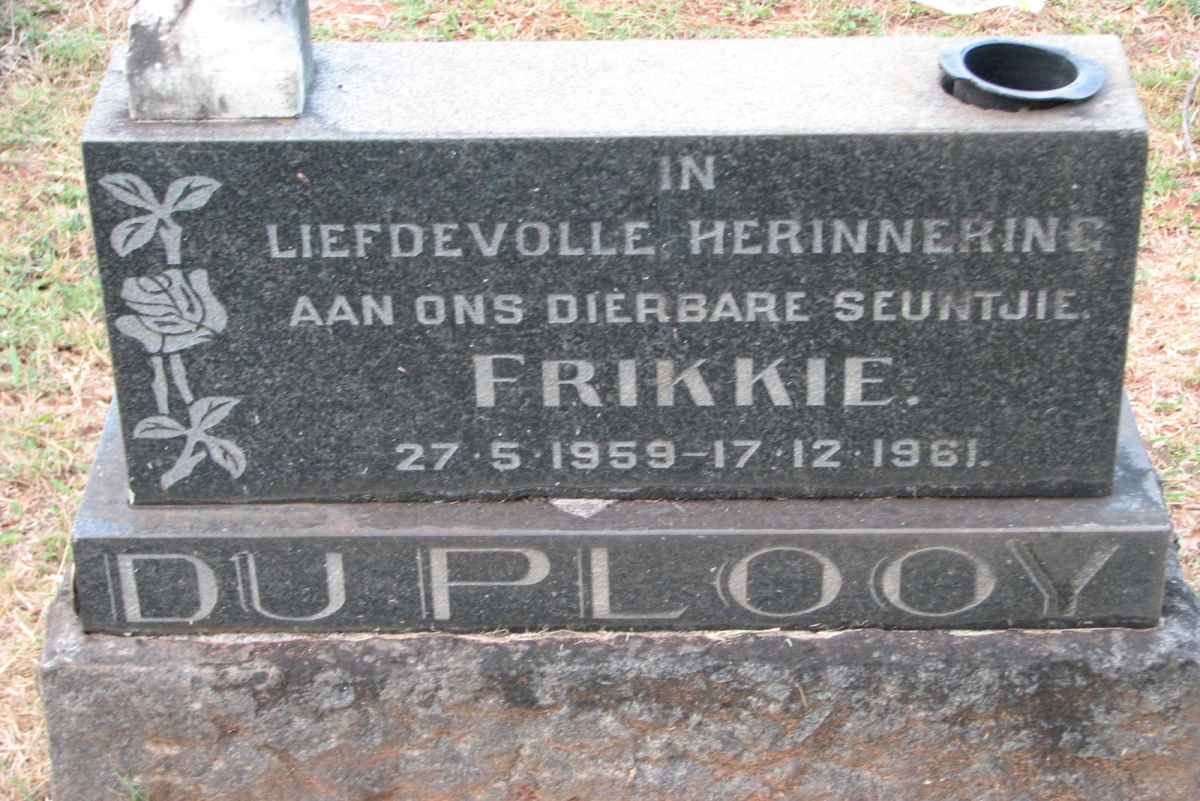 PLOOY Frikkie, du 1959-1961
