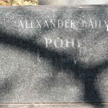 POHL Alexander Baily 1882-19??