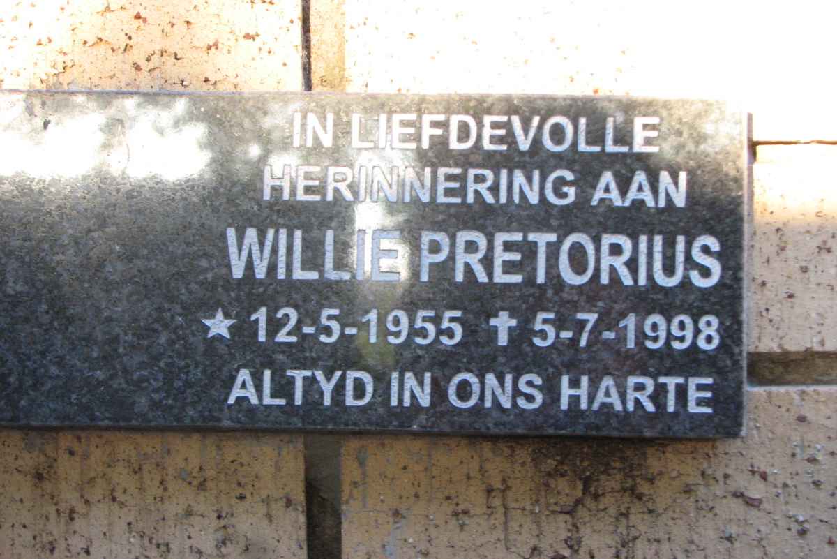 PRETORIUS Willie 1955-1998