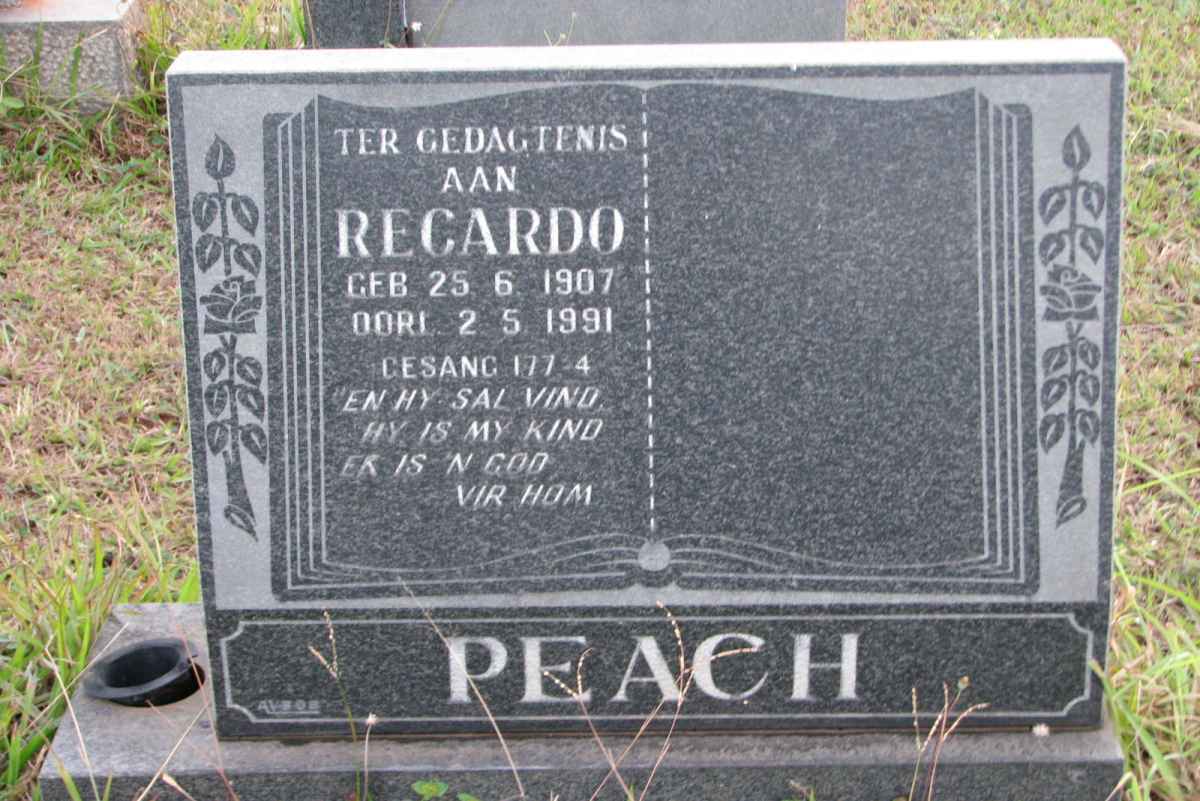 PEACH Regardo 1907-1991