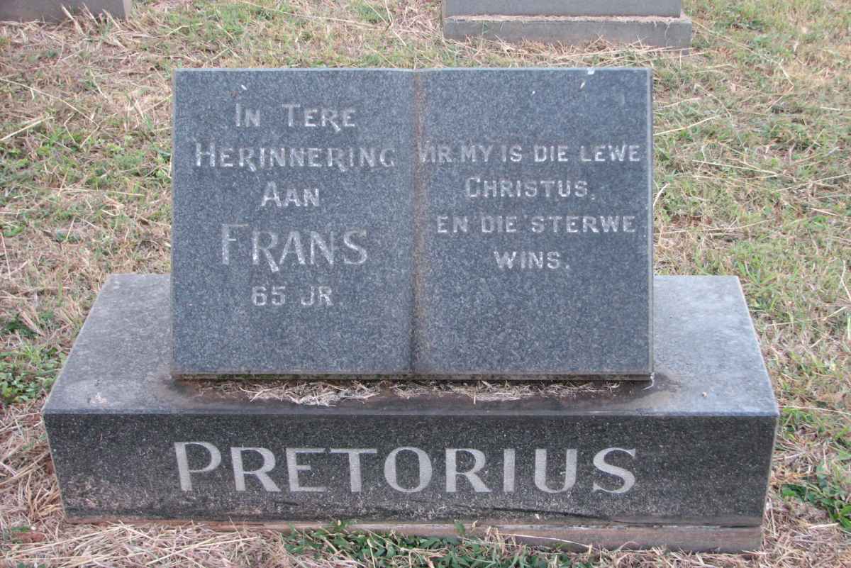 PRETORIUS Frans