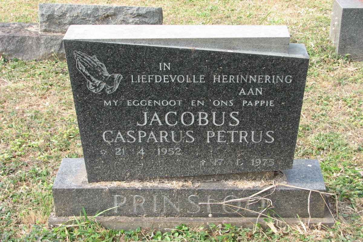 PRINSLOO Jacobus Casparus Petrus 1952-1975