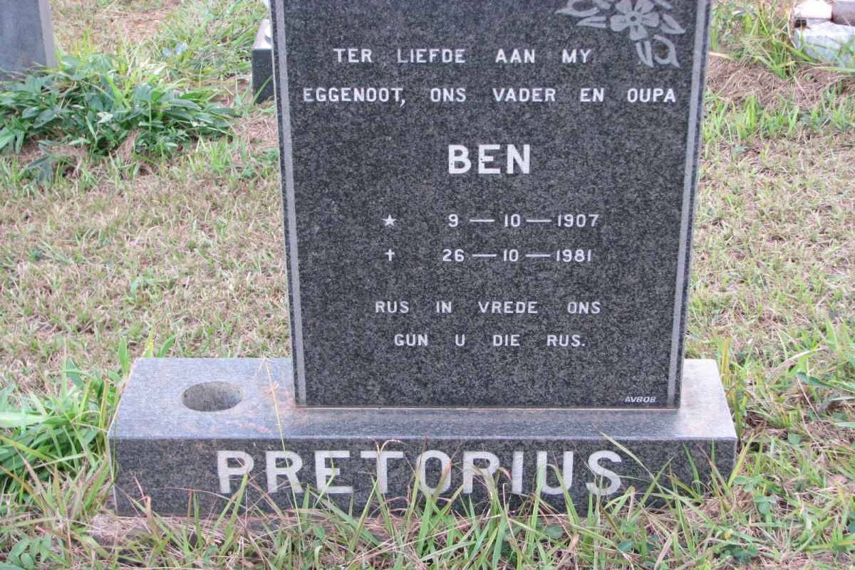 PRETORIUS Ben 1907-1981