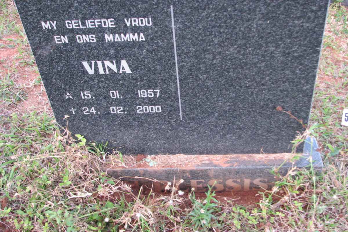 PLESSIS Vina, du 1957-2000