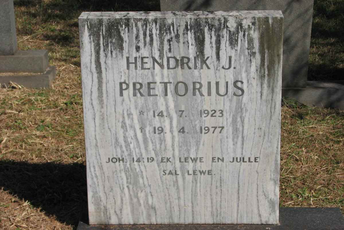 PRETORIUS Hendrik J. 1923-1977