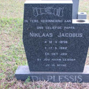 PLESSIS Niklaas Jacobus, du 1938-1982