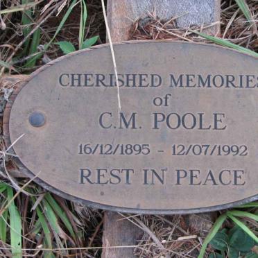 POOLE C.M. 1895-1992