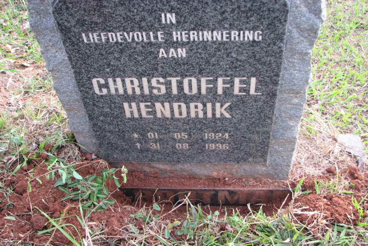 ROOTMAN Christoffel Hendrik 1924-1996