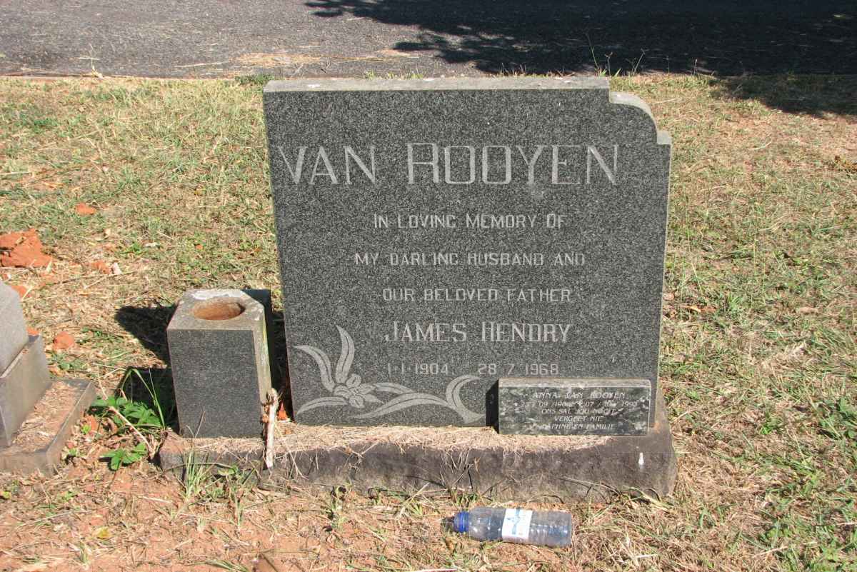 ROOYEN James Hendry, van 1904-1968