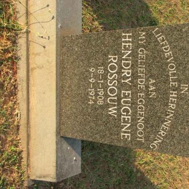 ROSSOUW Hendry Eugene 1908-1974