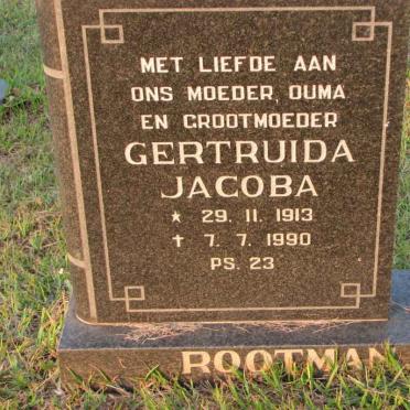 ROOTMAN Gertruida Jacoba 1913-1990