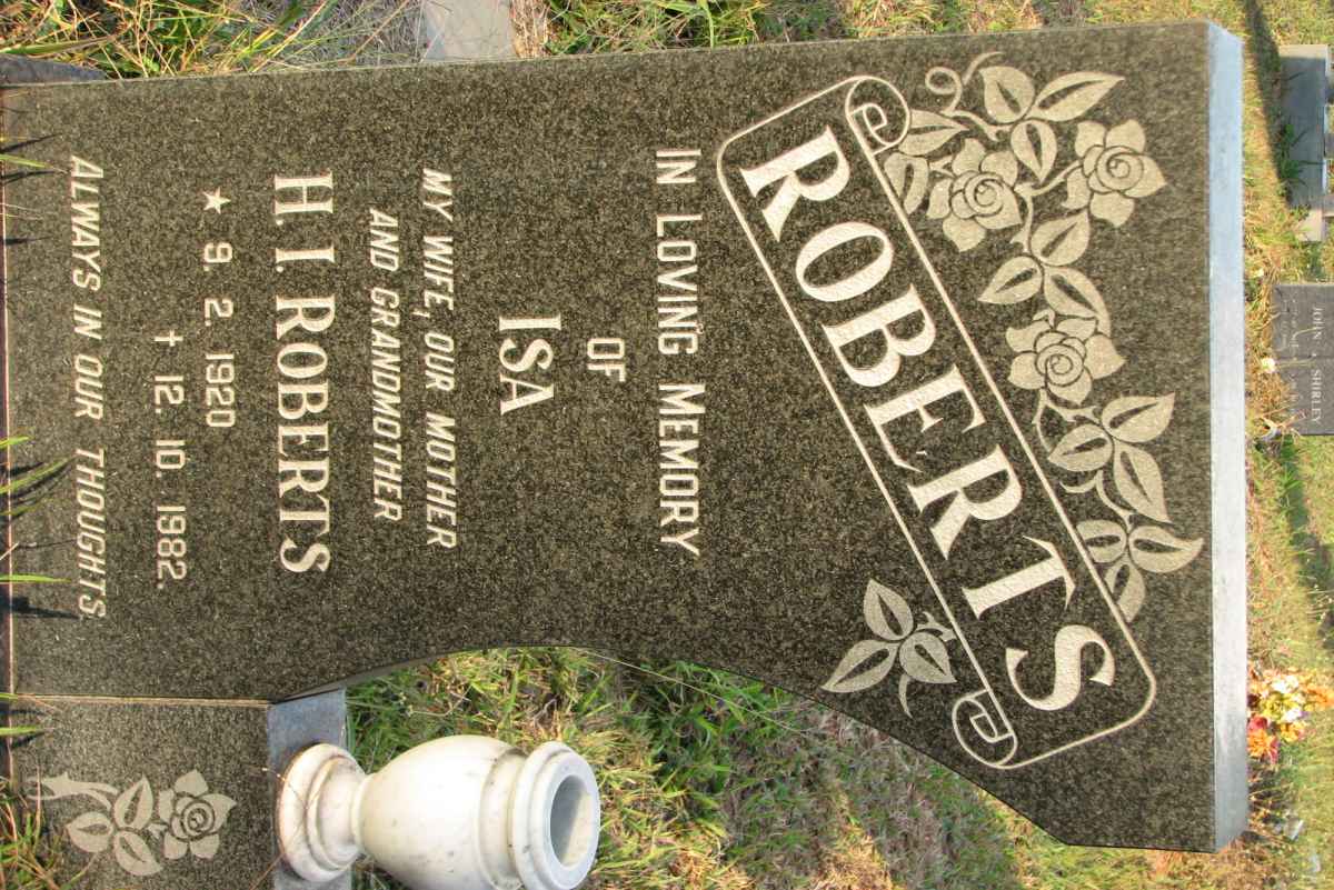 ROBERTS H.I. 1920-1982