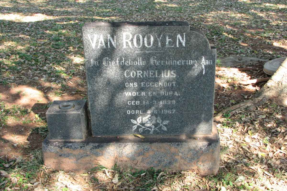 ROOYEN Cornelius, van 1899-1967