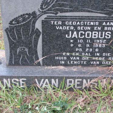 RENSBURG Jacobus, Janse van 1952-1983