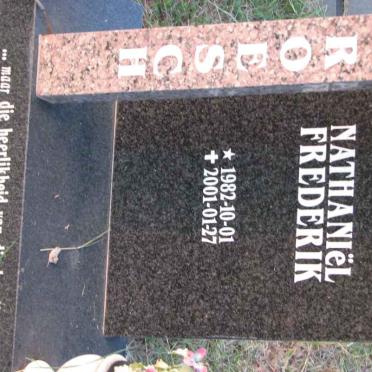 ROESCH  Nathaniël Frederik 1982-2001