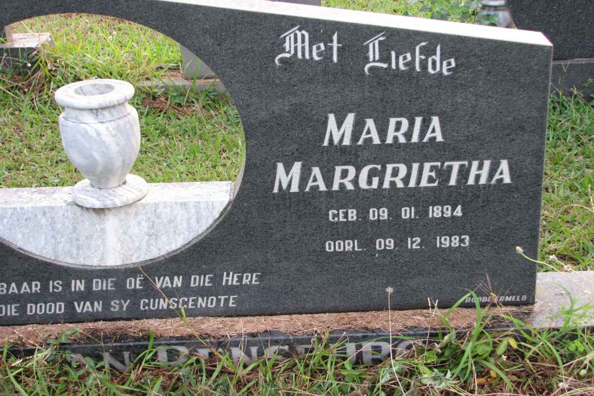 RENSBURG Maria Margrietha, van 1894-1983
