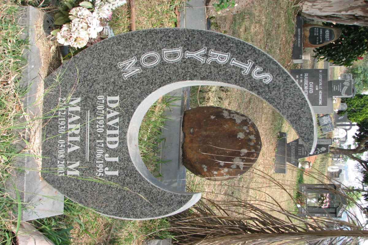 STRYDOM David J.J.  1920-1995 &amp; Maria M. 1930-2003