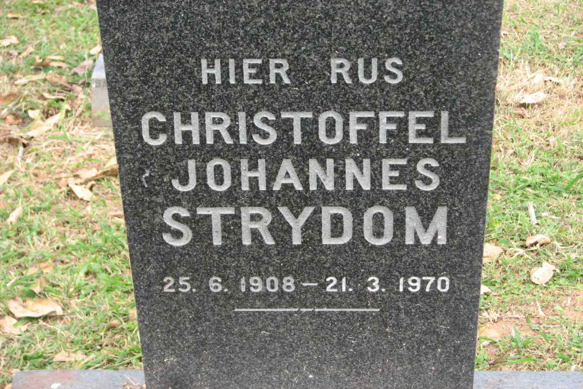 STRYDOM Christoffel Johannes 1908-1970