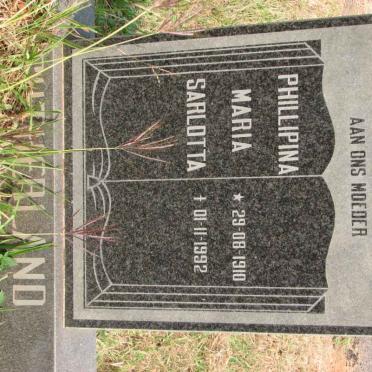 SUTHERLAND Phillipina Maria Sarlotta 1910-1992