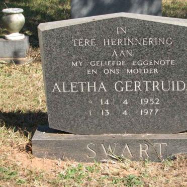 SWART Aletha Gertruida 1952-1977