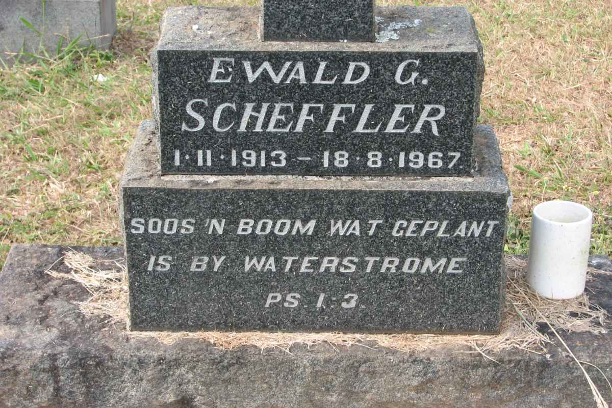 SCHEFFLER Ewald G. 1913-1967