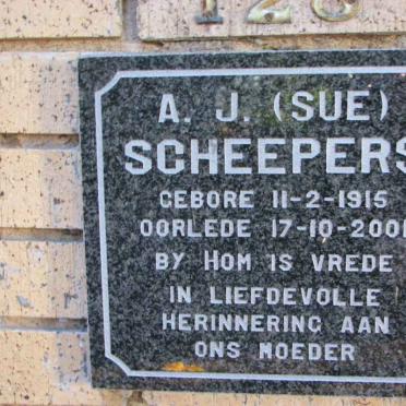SCHEEPERS A.J. 1915-2001