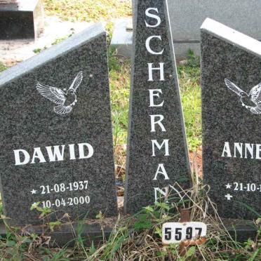SCHERMAN Dawid 1937-2000 &amp; Annetjie 1944-