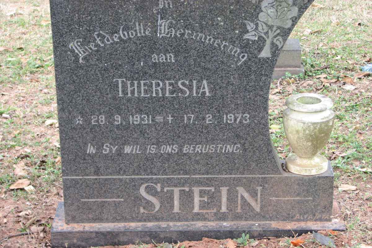 STEIN Theresia 1931-1973