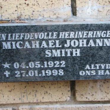 SMITH Micahael Johannes 1922-1998