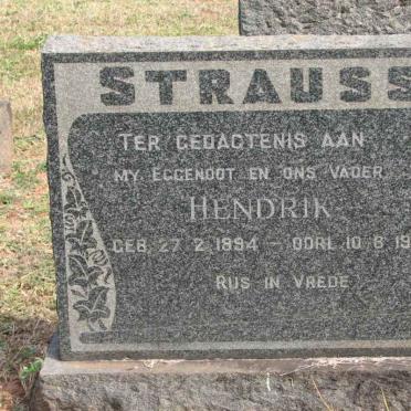 STRAUSS Hendrik 1894-1964