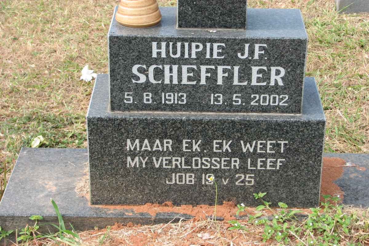 SCHEFFLER Huipie J.F. 1913-2002