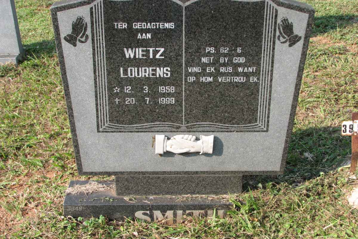 SMITH Wietz Lourens 1958-1999