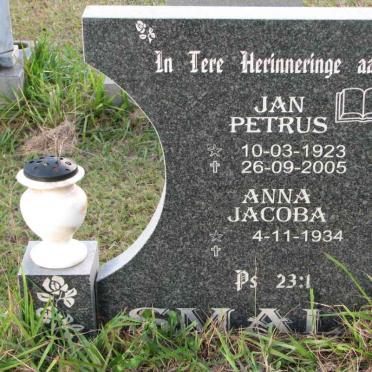 SMAL  Jan Petrus 1923-2005 &amp; Anna Jacoba 1934-