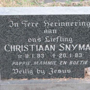 SNYMAN Christiaan 1983-1983
