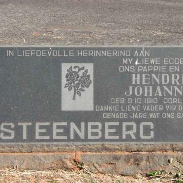STEENBERG Hendrik Johannes 1910-1967