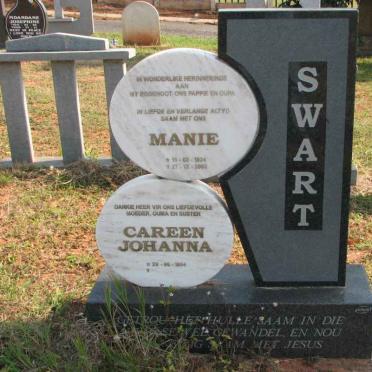 SWART Manie 1934-2003 &amp; Careen Johanna 1954-