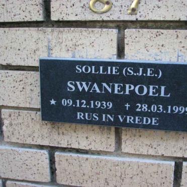SWANEPOEL S.J.E. 1939-1999