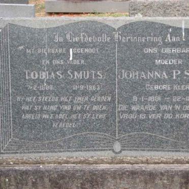SMUTS Tobias 1888-1963 &amp; Johanna P. KLERCK 1891-1972