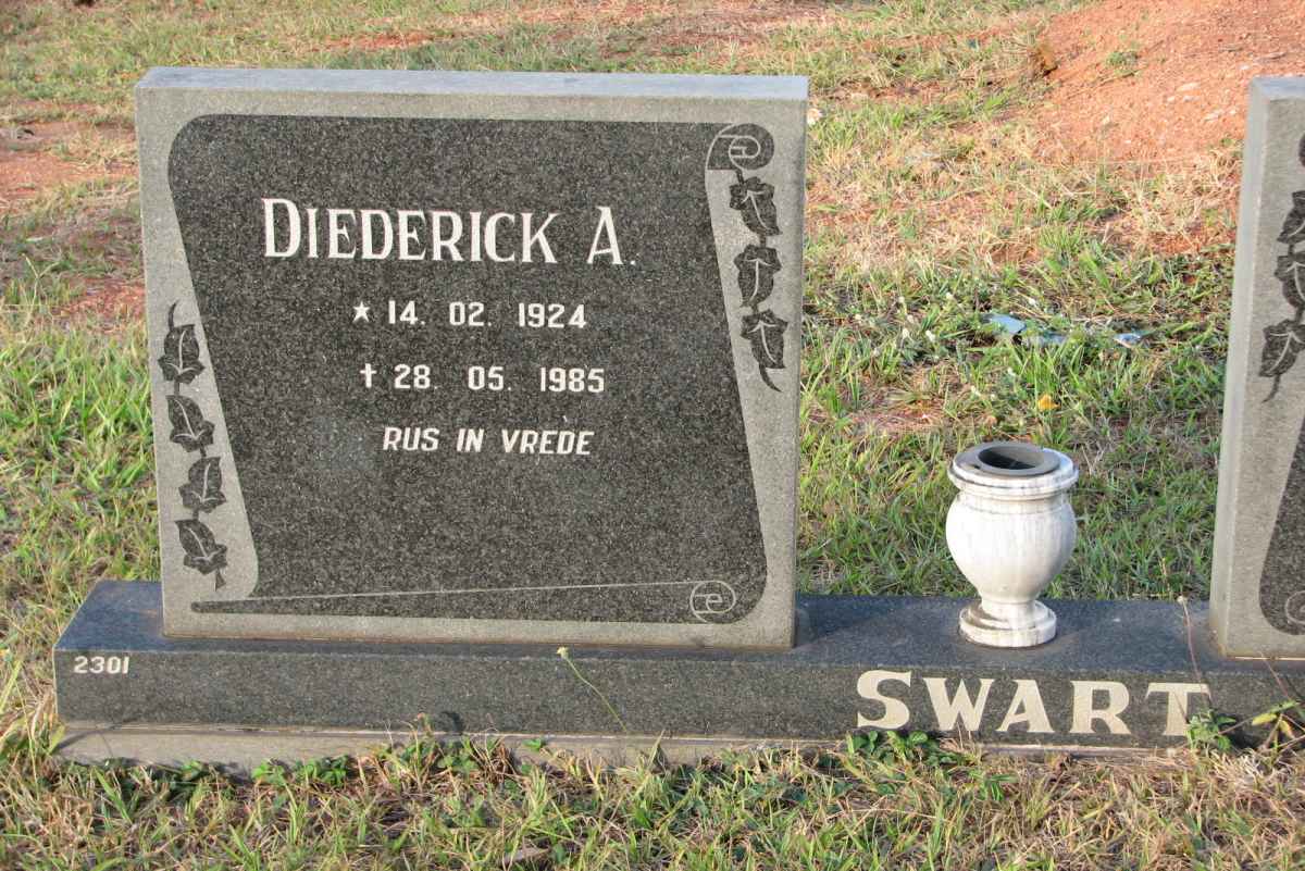 SWART Diederick A. 1924-1985