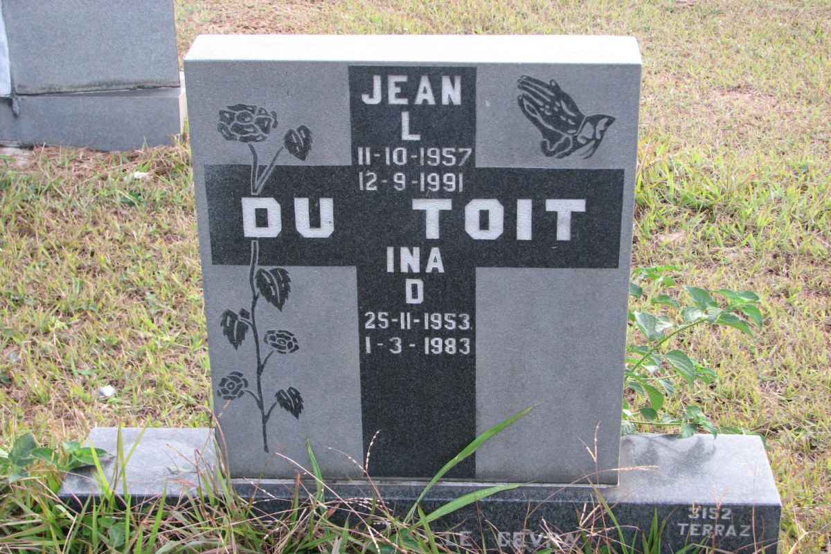 TOIT Jean L. , du 1957-1991 &amp; Ina D. 1953-1983